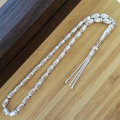 Kapsül Kesim Çizgili Gümüş Tesbih Model 3 thumbnail 2