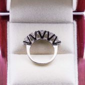 925 Ayar Gümüş Beştaş Bayan Yüzük Model 3 thumbnail 2