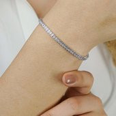 925 Ayar Gümüş Su Yolu Bileklik Model 6 thumbnail 4