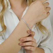 925 Ayar Gümüş Su Yolu Bileklik Model 11 thumbnail 3