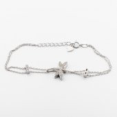 925 Ayar Gümüş Yusufçuk Simgeli Taşlı Bayan  Bileklik thumbnail 2