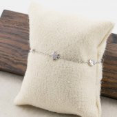 925 Ayar Gümüş Zirkon Taşlı Şans Bilekliği thumbnail 3