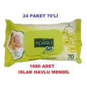 KOMİLİ SOFT ISLAK BEBEK HAVLU MENDİL HASSAS SENSITIVE 70x24 - 1
