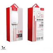 X-Voora 2.4A Çıkışlı Çift Usb Portlu Android Şarj Cihazı - 1