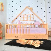 Markaawm Montessori Çocuk Yatak Yavrulu 90X190 Karyola Ağacı - 2