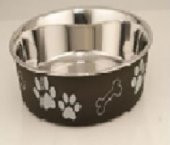 Kaydırmaz Tabanlı Desenli Mama-Su Kabı 23 Cm - 1