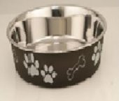 Kaydırmaz Tabanlı Desenli Mama-Su Kabı 21 Cm - 2