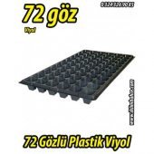 72 Gözlü Plastik Kare Tohum Fide Viyolü x 5 Adet - 1