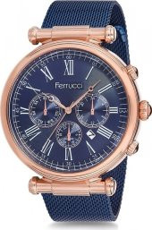 Ferrucci  Erkek Kol Saati Hasır Kordon Moda Çelik Erkek Kol Saati - 1