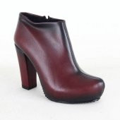 ALİCE KISA PLATFORM  TOPUKLU  ORTAPEDİK YUMUŞAK TABAN BORDO GÜNLÜK KADIN BOT - 1