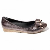 GÜNAY Sivri Günlük Ortapedik Kadın Gri Renk Babet Ayakkabı - 1