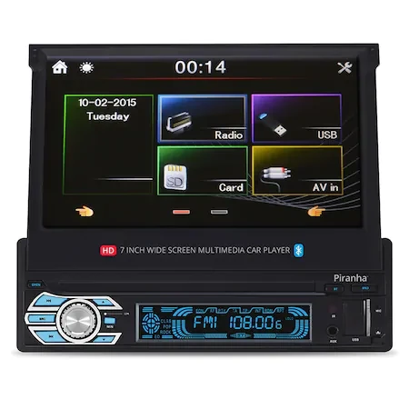 PİRANHA TİTAN C USB SD RADYO İNDASH OTO TEYP BLUOTOUTH MİRORLİNK - 1