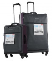 IT Luggage Büyük ve Kabin Boy İkili Valiz Set Gri 2232 - 2