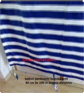 Balkon Perdesi Özel ölçüde Dikiş Yapılır Alt ve Yan Bağcıkları Dikilmiş Hazır (Max.2.70 Yükseklik) - 8