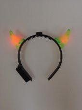 CADILAR BAYRAMI HALLOWEEN TAÇ ŞEYTAN BOYNUZ YEŞİL IŞIKLI - 1