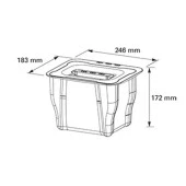 Pelikan Joker Çok Amaçlı Mutfak Çöp Kovası Plastik Antrasit 5 lt - 3