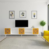 BMdekor TV Ünitesi Serez SR102 Sarı - 1