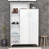 BMdekor Çok Amaçlı Dolap Banyo Mutfak Kiler Otto Beyaz - 1