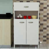 BMdekor Çok Amaçlı Dolap Banyo Mutfak Kiler Hira Beyaz - 1