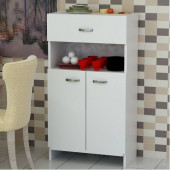 BMdekor Çok Amaçlı Dolap Banyo Mutfak Kiler Hira Beyaz - 2
