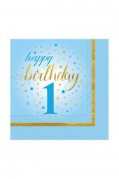 KÜÇÜK YILDIZLAR 1 YAŞ PEÇETE MAVİ 20Lİ - 1