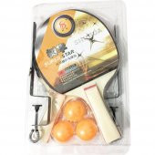 Leyaton Masa Tenisi Komple Seti - 2 Raketi + 3 Pinpon Topu + File-Demir - 2