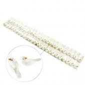 Kuş Minik Simli Beyaz 50 Adet - 4