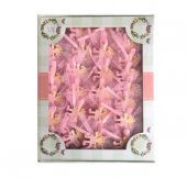 Bebek Şekeri Süslü Çocuk Sticker Ahşap Pembe 50 Adet - 2