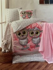 Kristal bebek nevresim takımı happylambs pembe - 1