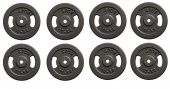 120 KG Demir Dokum Halter Dambıl Set, 2 Kısa + 160 CM Barlı - 3