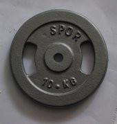 120 KG Demir Dokum Halter Dambıl Set, 2 Kısa + 160 CM Barlı - 4