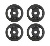 120 KG Demir Dokum Halter Dambıl Set, 2 Kısa + 160 CM Barlı - 8