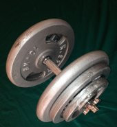 120 KG Demir Dokum Halter Dambıl Set, 2 Kısa + 160 CM Barlı - 11