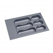 Çekmece içi Kaşıklık 30 x 49 cm Gri Mutfak Çekmece Düzenleyici - 1