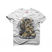 Tshirthane Scooter Smoker Zombie Beyaz Tişört Erkek Tshirt - 1