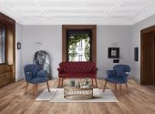 Lazbisa Cam Balkon Çay Seti Koltuk Takımı Kafe Salon Bahçe ( KOLLU BÜYÜK) - 2