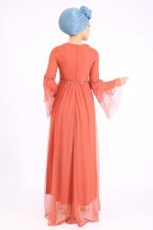 PUANE Kadın Kiremit Elbise - 2