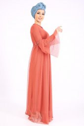 PUANE Kadın Kiremit Elbise - 3