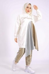 SOUL Kadın Ekru Sweat - 1