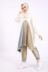 SOUL Kadın Ekru Sweat - 3