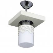 LAMBADAR TEKLİ KARE TEPSİ TAÇLI KREM - 1