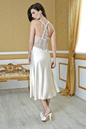 Versace V6140 Çeyizlik 6Lı Saten Gecelik Sabahlık Takım - 2