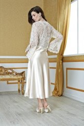 Versace V6140 Çeyizlik 6Lı Saten Gecelik Sabahlık Takım - 3