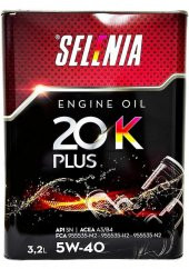 Selenia 20K Plus 5W-40 3.2 Lt Motor Yağı - 1