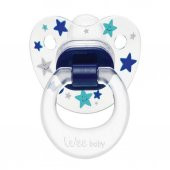 Wee Baby 838 Şeffaf Desenli Silikon Damaklı Emzik 18+ Ay - 1