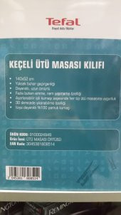 Tefal Ütü Masası Bezi Örtüsü Keçe Laminasyonlu 140x52 Cm - 3