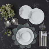 Güral Porselen Daisy 6 Kişilik 24 Parça Yemek Takımı 2676 - 1
