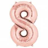 FOLYO BALON RAKAM 8 ROSE GOLD 102CM (DÜ 75) - 2