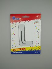 FOLYO BALON L HARF GÜMÜŞ 102CM (DÜ 50) - 2