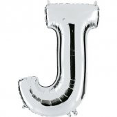 FOLYO BALON J HARF GÜMÜŞ 102CM (DÜ 50) - 1